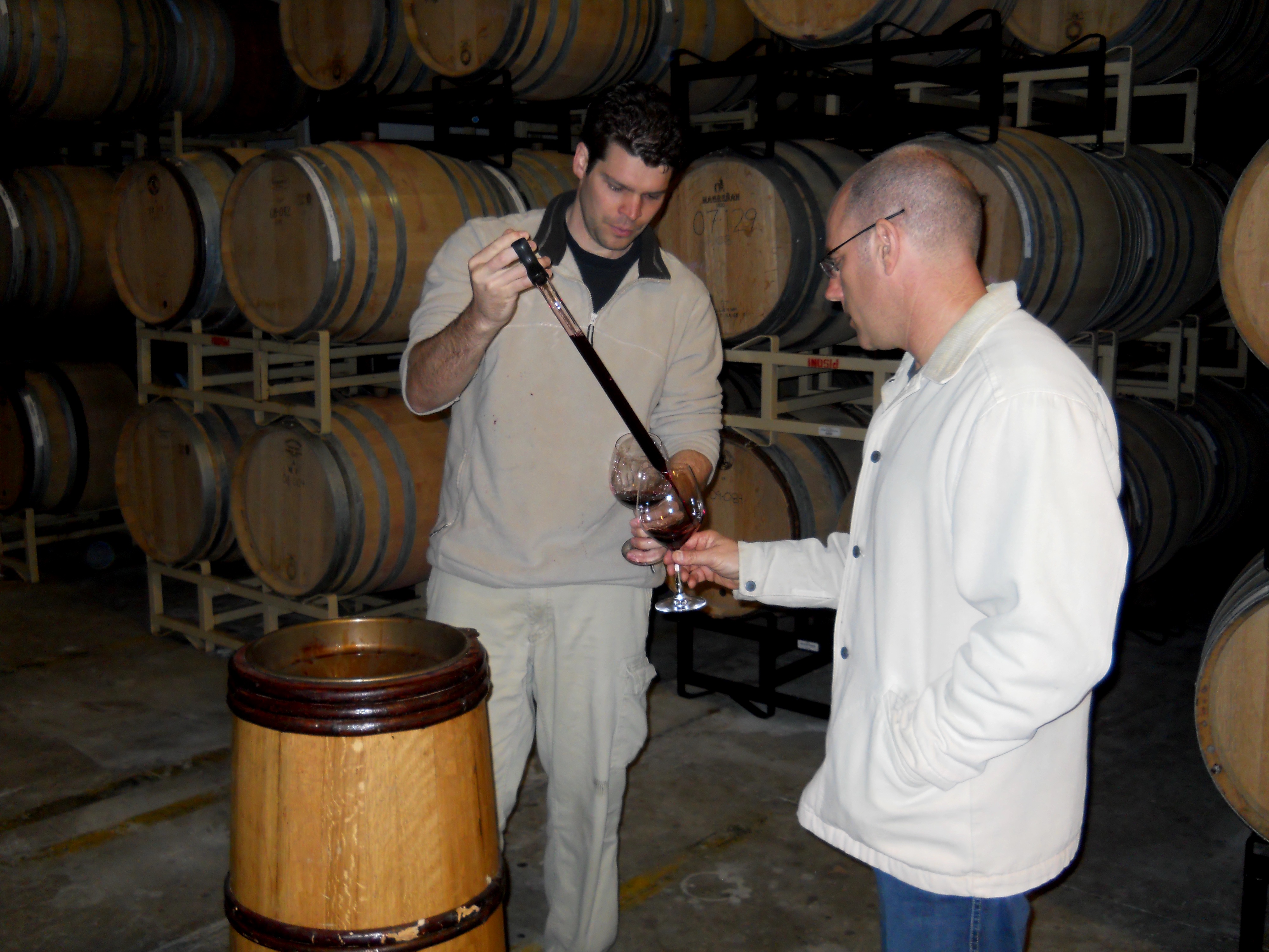Jeff Pours Me Off Some 09 Pisoni From Barrel.jpg